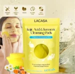 Turmeric Face Cleansing Pads (60 PCS) with Vitamin C, Retinol & Chamomile | Exfoliating Face Pads for Brightening, Dark Spots & Acne Care | Suitable for Men & Women
