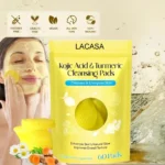 Turmeric Face Cleansing Pads (60 PCS) with Vitamin C, Retinol & Chamomile | Exfoliating Face Pads for Brightening, Dark Spots & Acne Care | Suitable for Men & Women