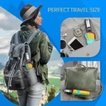 Windproof Folding Travel Umbrella with Teflon Coating | 54 Inch Double Layer Auto Open Close Rain Umbrella | 10 Ribs Compact Golf Umbrella for Men & Women - Image 5
