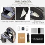 KAVANA Anti-Theft Chest Bag for Men with USB Charging Port | Water Resistant Crossbody Sling Bag for Travel, Office & Daily Use | Casual Sports Messenger Shoulder Bag - Image 6
