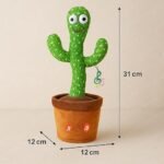 Dancing Cactus Toy for Kids | Talking & Singing Electronic Cactus Toy with Recording & LED Lights | Funny Musical Toy for Boys & Girls - Image 3