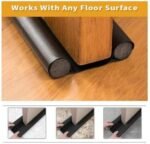 Door Gap Filler 39 Inch Draft Stopper (Pack of 3) | Adjustable Door Bottom Seal Strip for Dust, Noise & Air Blocking | Weather Guard Door Sweep Protector (Brown) - Image 3