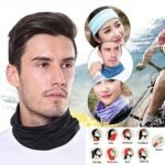 UV Sun Protection Face Mask & Arm Sleeves Combo for Men & Women | Cooling Bike Riding Face Cover with Hand Sleeves | Black (Pack of 2) - Image 2