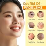 Kojic Acid, Vitamin C & Turmeric Face Cleansing Pads Combo | Brightening Skincare Kit for Dark Spots, Acne & Glowing Skin | 50 + 60 Pads - Image 7