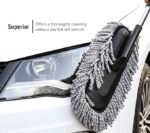 2 PCS Super Soft Microfiber Car Duster with Extendable Handle | Premium Car & Home Cleaning Brush Mop | Wash & Dust Cleaner Kit - Image 6