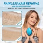 Hair Care & Hair Removal Combo Kit | Silicone Hair Scalp Massager Brush + Crystal Hair Remover | Unisex Grooming Set (Pack of 2) - Image 6