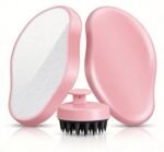 Hair Care & Hair Removal Combo Kit | Silicone Hair Scalp Massager Brush + Crystal Hair Remover | Unisex Grooming Set (Pack of 2)